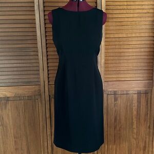 NWOT Vintage Clifford & Wills Lovely Formal Black Buckle Open Back Dress Size 6